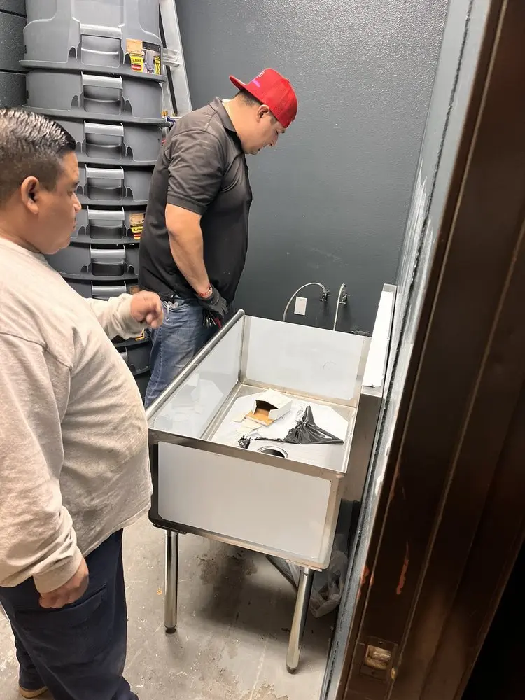 Commercial plumbing and sink installation in McHenry
